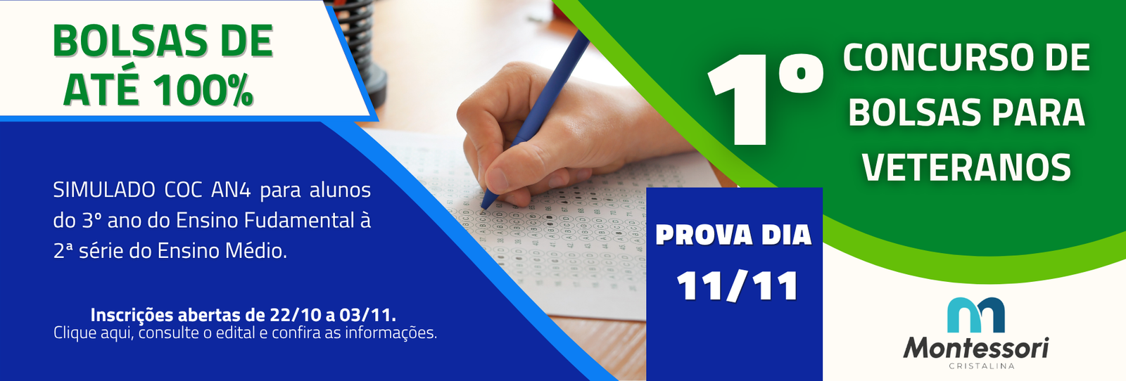 Inscrição para veteranos — Colégio Montessori